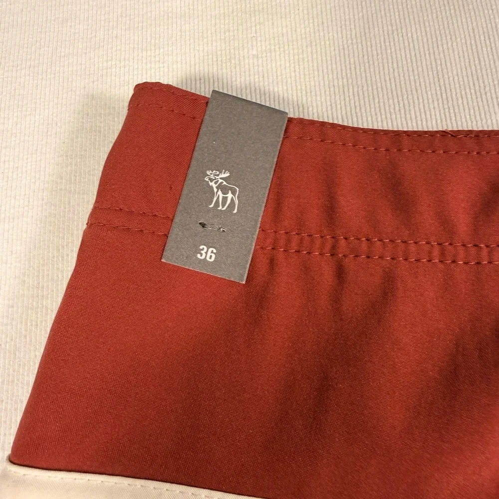 Abercrombie & Fitch‎ Board Shorts 36 Navy Red 9